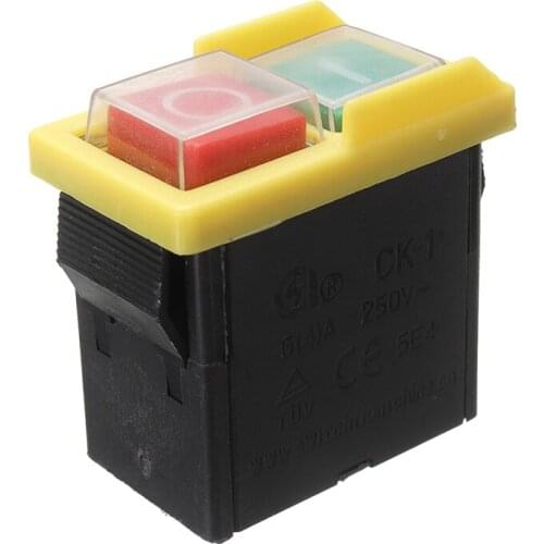 1pc 250V 4A IP54 5E4 Woodworking Switch Universal Replacement PVC On/Off Switch Part For Grinding Wheel Machine Parts