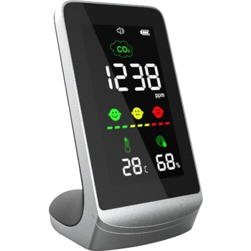 DM72H Domestic Use Carbon Dioxide Detector CO2 Concentration Ambient Temperature And Humidity Tester CO2 Detector measurement