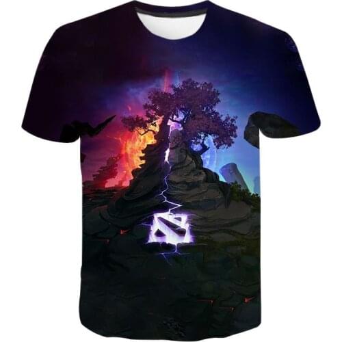 E-sports Top Brand Dota 2 Team Uniform Uniform Game T-shirt 2021 Summer New Fashion Harajuku Tee DOTA2 Supporter Shirt