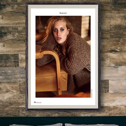 E405 Bess Van Noord Sexy Model Movie Star Wall Silk Cloth Poster Art Home Decoration Gift