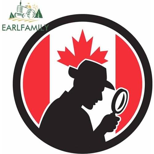 EARLFAMILY 13cm x 13cm for Canadian Private Car Stickers Vinyl Graffiti Sticker 3D Funny Waterproof Window VAN Vehicle Decal