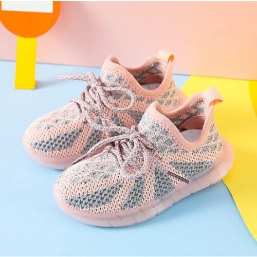 Baby Shoes Breathable Mesh Sneakers Casual Knitted Toddlers Soft Comfortable Flat Shoes Child Boys Girls Sport Kids First Walk