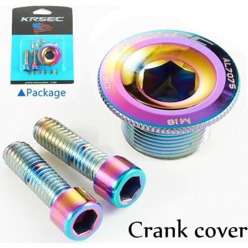 M15/M18/M20 Crank Cover Screw Cap M20 MTB Crankset Cover Aluminum BMX Road Bike Arm Bolt Mountain Bike Parts Accessories
