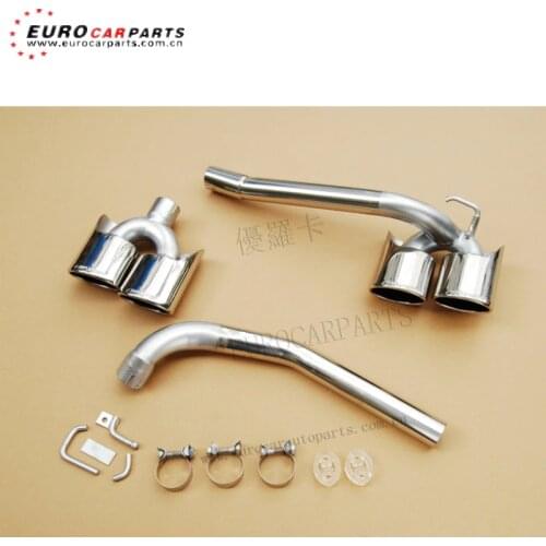 W204 muffler tips for MB C-Class W204 exhaust system to both sides C63 tips with logo