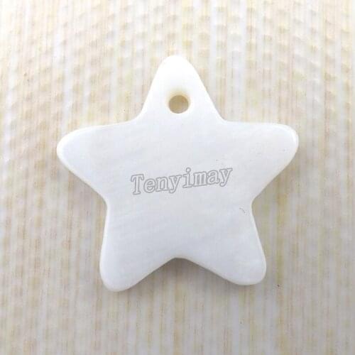 20mm Star Shell Pendants, Star Shape Shell Charms 100pcs/Lot Free Shipping
