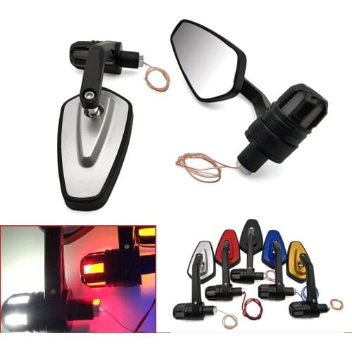 Motorcycle handle mirror with Turn LED signal light For MV Agusta TuRismo Veloce 800 F4 RR/F4 RC MODEL Rivale 800 F4 1000