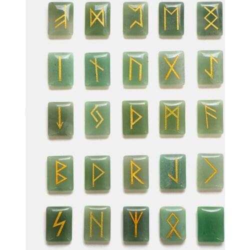 Natural Donglin Jade Runes Runes Runes script mother divination stone 25pc