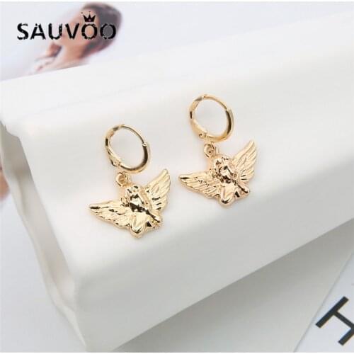 SAUVOO Women's Gold Earrings