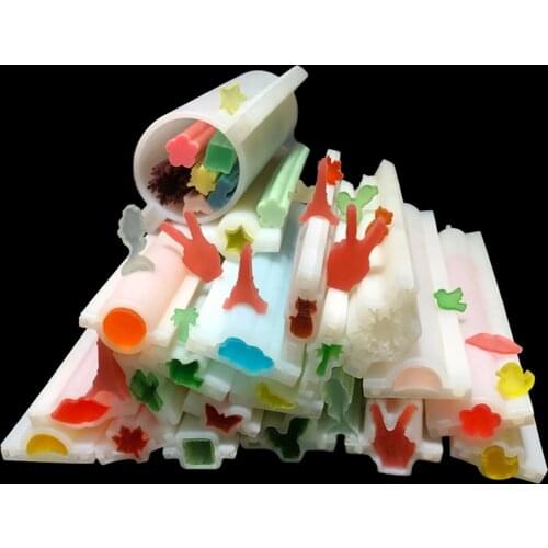 Silicone Pipe Tube Column Mold Embed Soap Making Shaped Mould Template DIY Tools