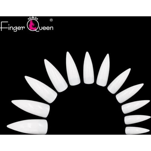 Nail Tips 100 Pcs/bag Ballerina False Nails Suitable for Professional Salon or Home Use Artificial DIY Fake French Nails Art