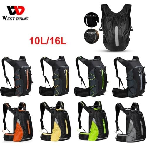 WEST BIKING 10L/16L Ultralight Bicycle Backpack Cycling Bag Portable Waterproof Sport Backpack Outdoor Pouch Bicycle Backpack