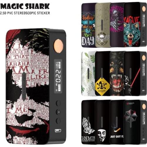 Magic Shark Tiger Skull Leaf Umbrella Wolf Zombie Stereo Matte PVC Sticker Film Cover Case for Vaporesso Gen X