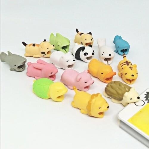 Cable Protector Winder For USB Charging Data Cable Wire Protection Cover Protect Case Cartoon Cord Protector Cable Organizer