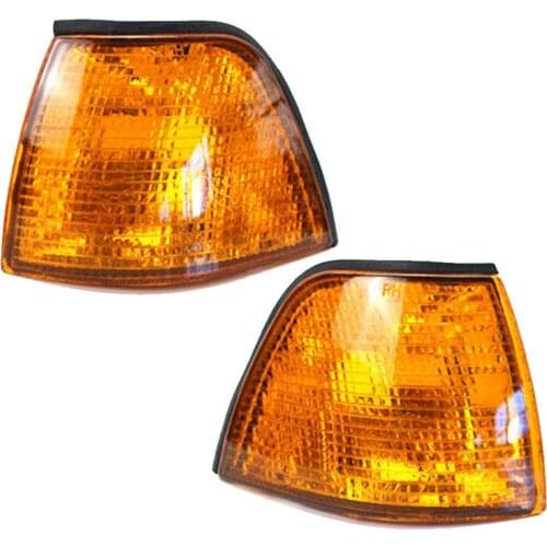 1 Pair Amber Corner Light Lens Turn Signal Lamp Shell Fit for BMW E36 3 Series 2 Door Coupe/Convertible 325i 328i M3 1992-1998