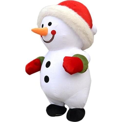 2.6m Halloween Christmas Snowman Inflatable Mascot Costume Suits Adult Party Game Dress Carnival Advertising Promotion Dress