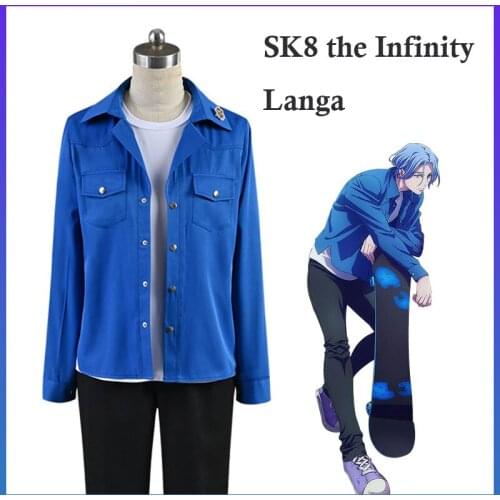 Anime Game SK8 the Infinity Langa Cosplay Costume School Uniform Suit Halloween Party Outfit For Women Men 2021 New