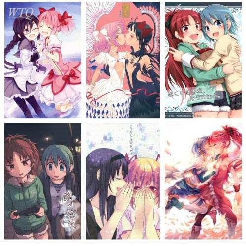 Anime Posters Canvas Painting Madoka Magica Posters Wall Decor Wall Art Picture Wall Poster Photos for Childrens Room Decor