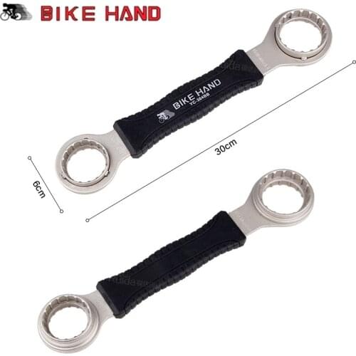 Bikehand Bicycle Axis Tool Shimano Hollowteck II External BB Bike Bottom Bracket Wrench MTB Retreat Crank Axis Tool Remover