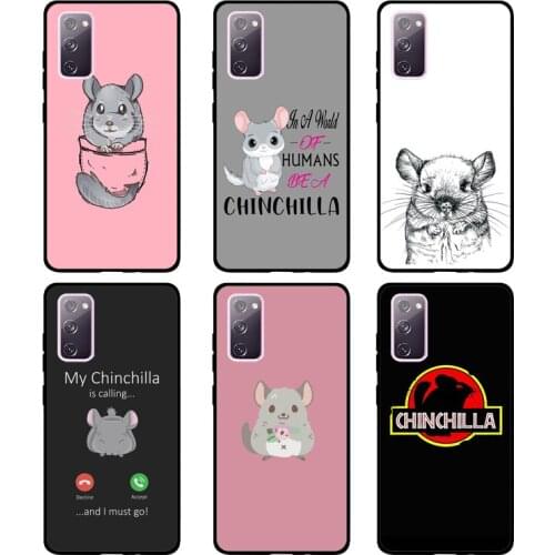 Cartoon Chinchilla For Samsung S20 FE S10e S8 S9 S10 Plus Case For Galaxy Note 20 Ultra Note 10 Plus Cover