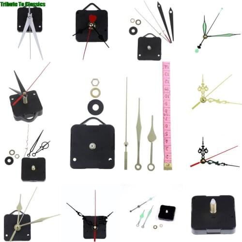 DIY Clock Mechanism Parts Classic Hanging Black Quartz Watch Wall Clock Movement Quartz Wall Clock Movement 1 set