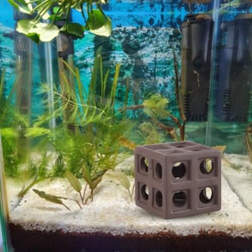 Fish Tank Crystal Shrimp House Special Shaped Clay Pot Shelter Earth Tube Cave Aquarium Shrimp Breeding Ceramic Nest Decoration