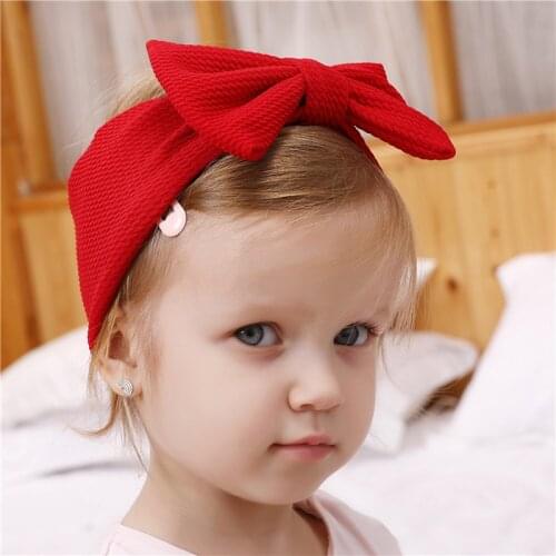 Newborn Baby Headband Baby Turban Big Bow Elastic Hairbands Infant Toddler Headbands Handmade Hair Accessories