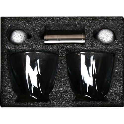 QUEENBAR Whiskey Stones And Whiskey Glass Gift Box Set Whisky Wine Beer Cool Drinks Bar Accessories Whisky Tool Set