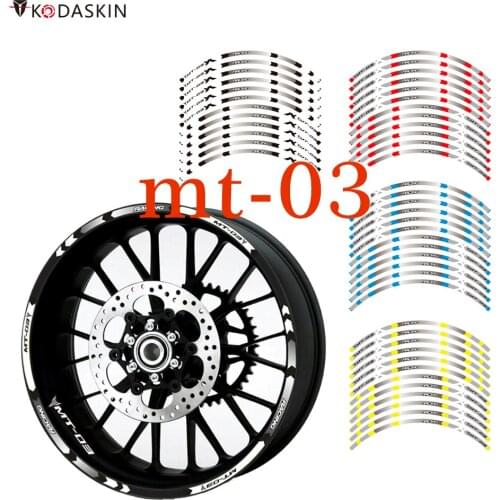 KODASKIN 2D Wheel Rim protection Waterproof Motorcycle accessories for yzf MT03 mt 03 mt-03