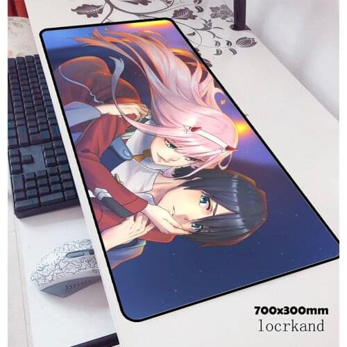 Darling in the franxx mousepad 700x300x3mm best Computer mouse mat gamer gamepad gifts gaming mousemat desk pad office padmouse