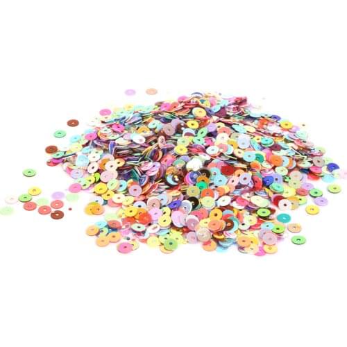 Round Flat Sheet In The Hole Diameter 20g/bag Sequins DIY Pendant Loose Wedding Sewing Process