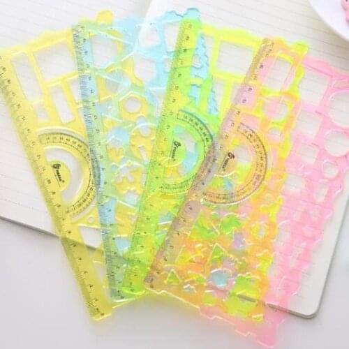 Painting Ruler Kawaii Accessories Ruler Novelty Kawaii Ruler Student Rulers Set Children Gift Cute School Supplies