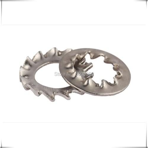 M10 M12 M14 M16 Stainless Steel A2 304 Anti-skid Lock Washers Internal External Multi-tooth Washer