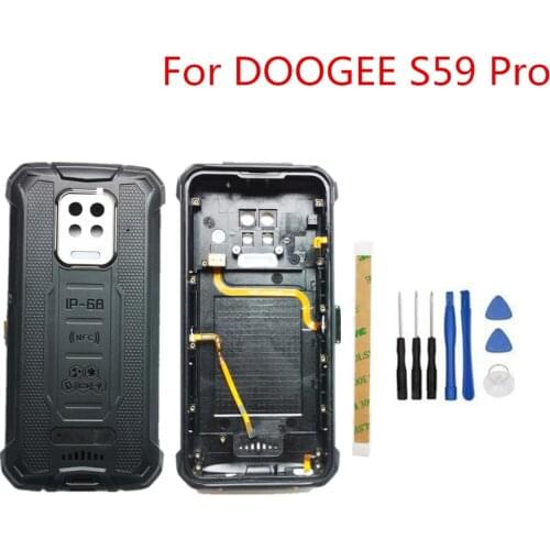 New Original For DOOGEE S59 Pro 5.7inch Cellphone Housings Back Battery Cover Case Bottom Shell Repair Parts For DOOGEE S59 Pro