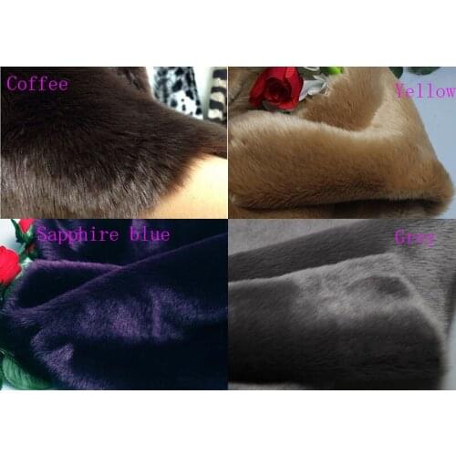 Wholesale quality pile 2cm Faux rabbit fur Fabric,photography background blanket,vest shawl material.170cm*50cm/pcs