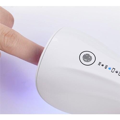USB Charging Handheld Nail Lamp Portable Mini Phototherapy Lamp Quick-drying Small Rechargeable Manicure Lamp Nail Art Tool
