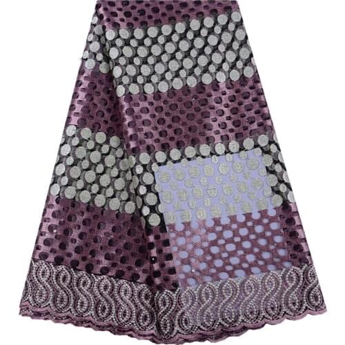 Factory Direct Sale Embroidered Nigerian Lace Fabric Bridal High Quality French Tulle Lace Fabric For Women Dress 5 Yards 1508