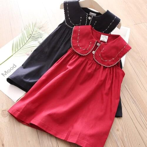 Baby Tank Tops Dress 2020 Summer New Girls' Clothing Childrens Vest Dress