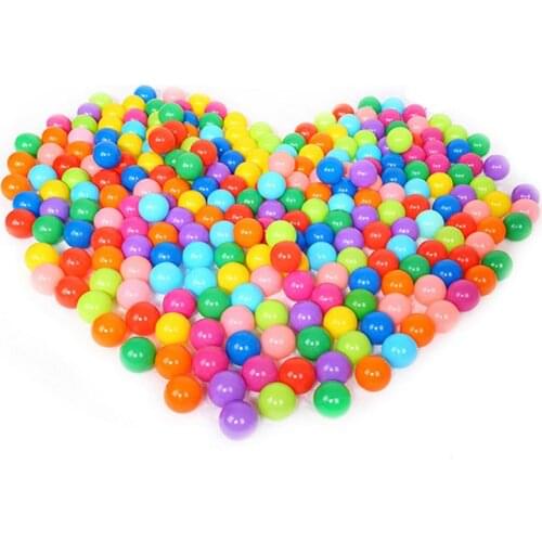 100pcs 7cm &5.6cm 200pcsColorful Soft Plastic Ocean Ball Baby Kid Fun Swim Pit Toy