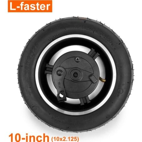 10x2.125 Drum Brake Wheel For Electric Kickscooter 10 Inch Pneumatic Wheel With Drum Brake For Electric High-way Scooter