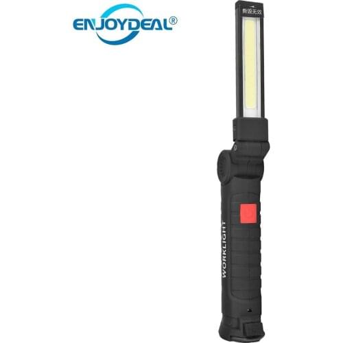 3Mode COB Flashlight Torch USB Rechargeable LED Portable Outdoor Work Light Magnetic Camping Lanterna Hanging Hook Lamp Hiking