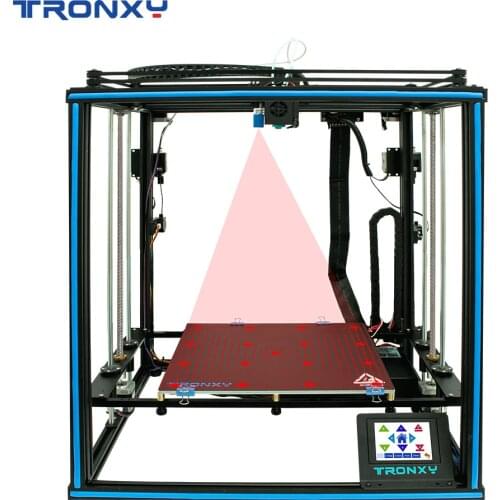 Newest Tronxy 3D Printer Hot sale X5SA-2E 2Color Gradients 330*330 Dual Extruder 2 in 1 out Multi Color Head DIY Kits 3d принтер