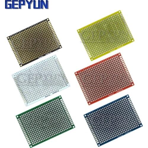 5PCS 5x7cm Double Side Prototype PCB Board Universal Printed Circuit Board Protoboard For Arduino Experimental PCB Plate Gepyun