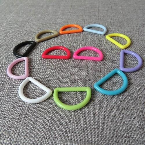 50pcs/lot wholesale 25mm Plastic strap belt buckle D ring for bag knapsack pet outdoor product necklace garment sewing accessory