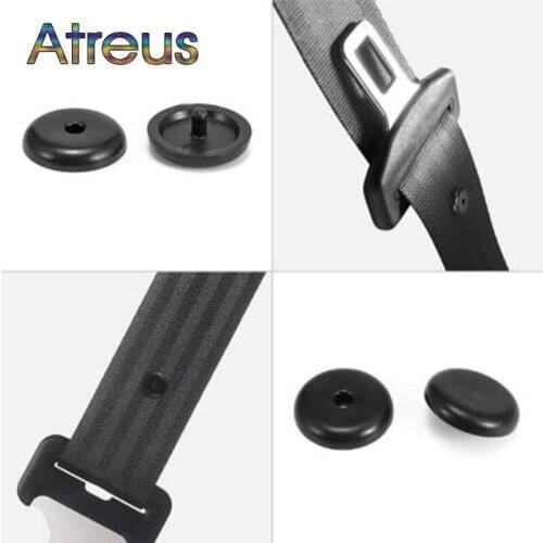6sets Car Safety Seat Belt Spacing Limit Buckle Clip Stop Button for Skoda Rapid Octavia A7 Fabia Kodiaq karoq Honda Civic dio