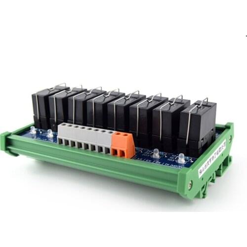 8-way original Omron relay, original quality single open relay module, PLC amplifier board