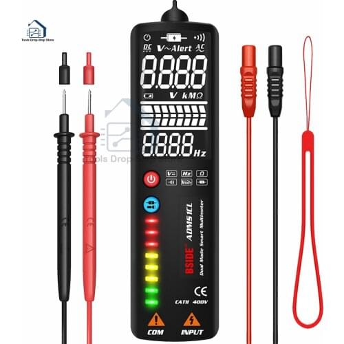 ADMS1CL Voltage Indicator 2.4 LCD Non contact Live wire Detector dual-mode intelligent large-screen display multimeter Test