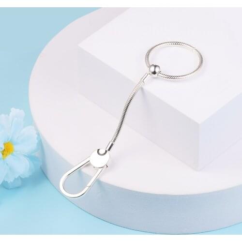 100% Real 925 Sterling Silver Moments Medium Bag Charm Holder Beads for Jewelry Making Fits Pandora Bracelet Berloque 2021 New