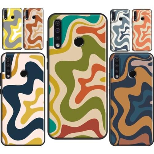 Liquid Swirl Abstract Beige Sage Green For Huawei Honor 10i 10 Lite 7X 8X 9X 10X Lite 8A 9A 8S 9S 4C 6C 7C 7A 20 Pro Phone Case