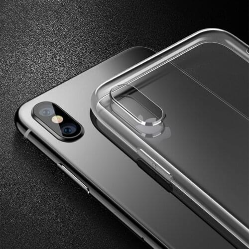 RUIPHONE TPU Phone Case for iPhone Xs XR Xs MAX 8 7 Plus 5 5S SE Crystal Clear TPU Phone Cover Case
