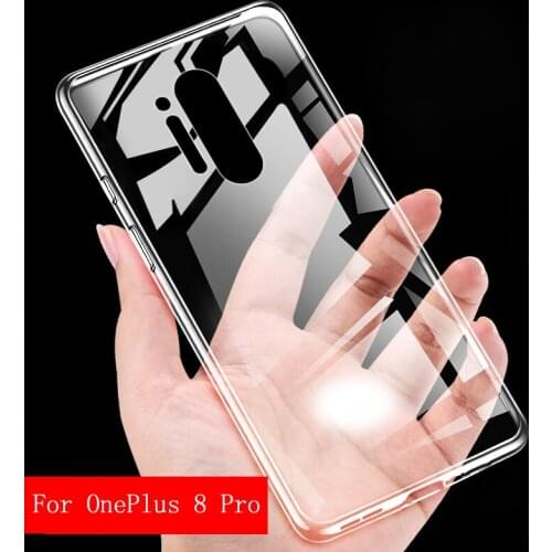For OnePlus 8 Pro Case Slim Transparent Soft TPU Case For OnePlus 8 8Pro Case Founda Case For One plus 8 Phone Shell Back Cover